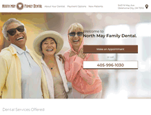 Tablet Screenshot of northmayfamilydental.com